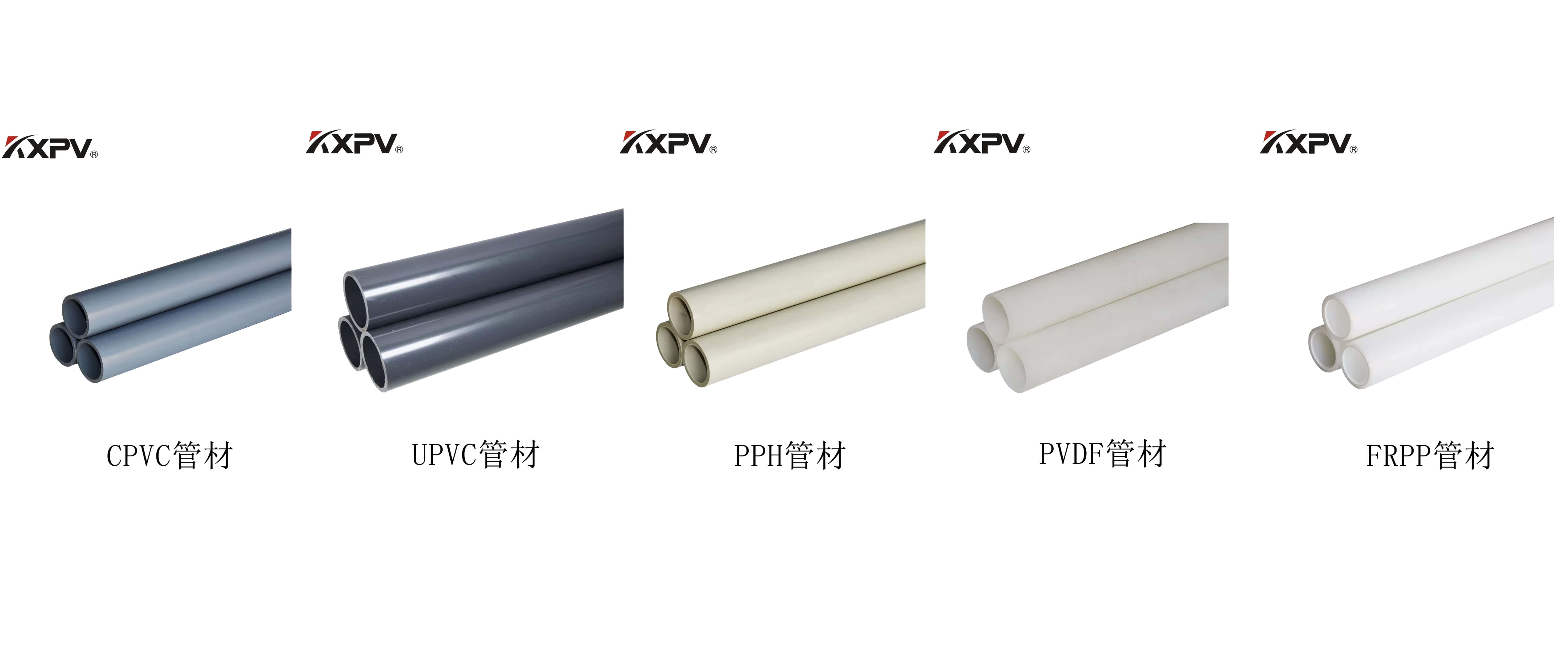 PVC、CPVC、UPVC、PP、FRP的區(qū)別及特點